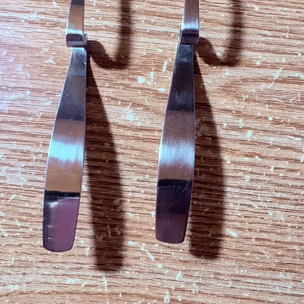 Rest-Able Tea Spoons Solid And Slotted Stainless Steel